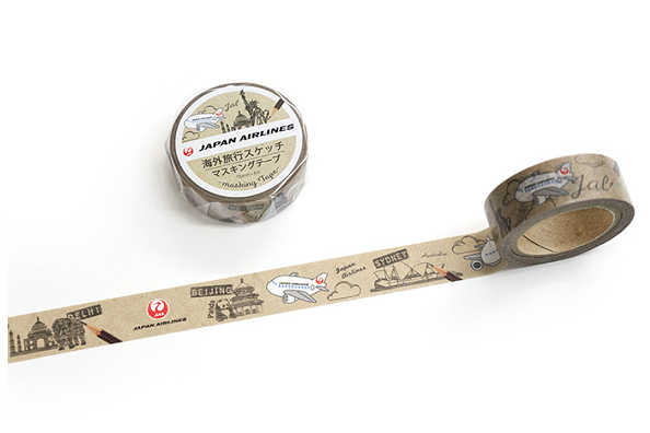 JAL 膠紙 masking tape 紙膠帶 文具 飛機 裝飾 日航原創 海行旅行掃瞄 畫畫 藝術
