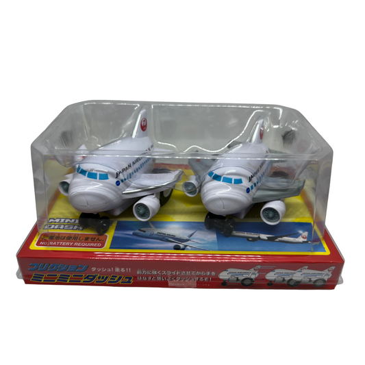 【JAL Original】 Friction Mini Dash Airplane Toy Set
