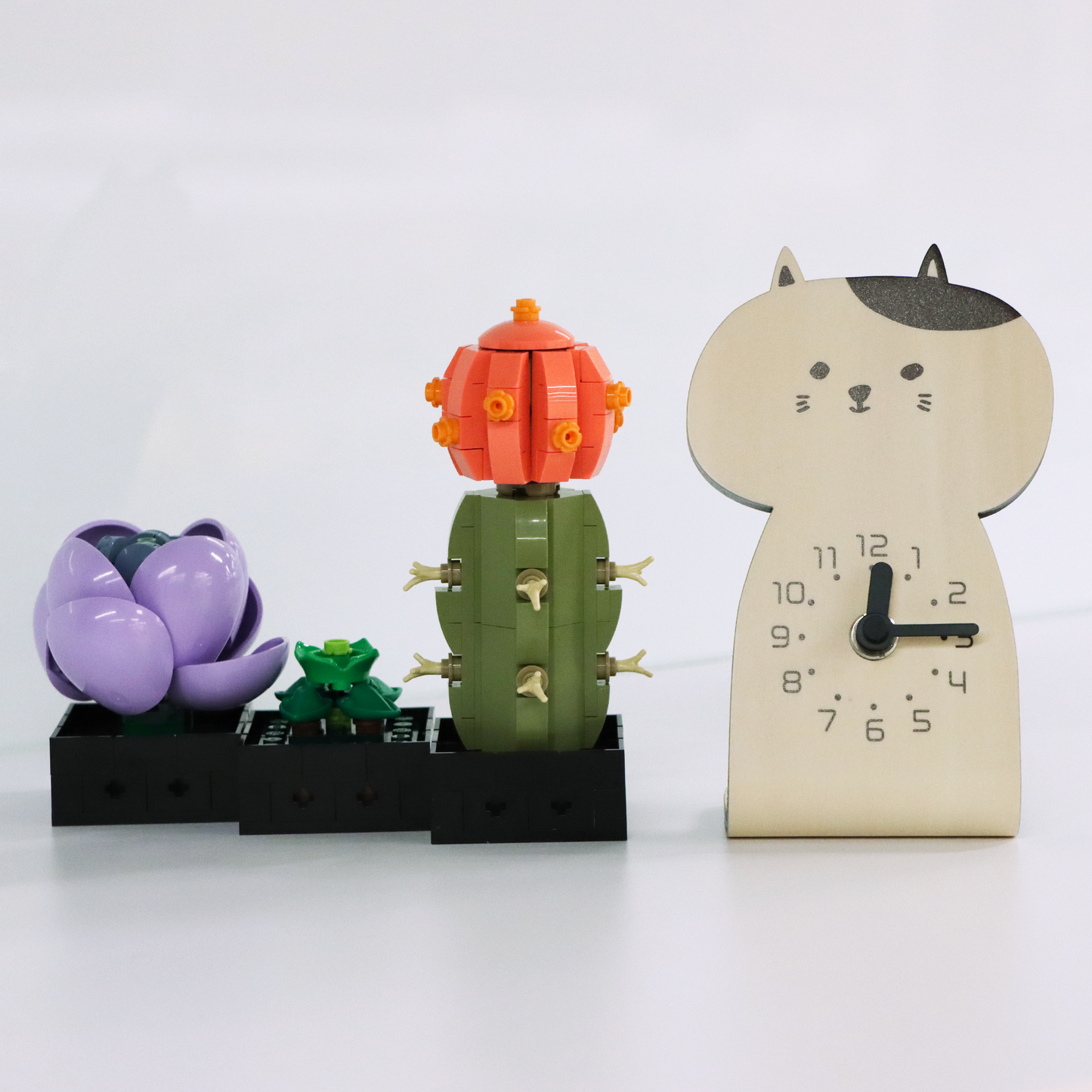 【福井県】ヤマト工芸木製手芸猫時計
