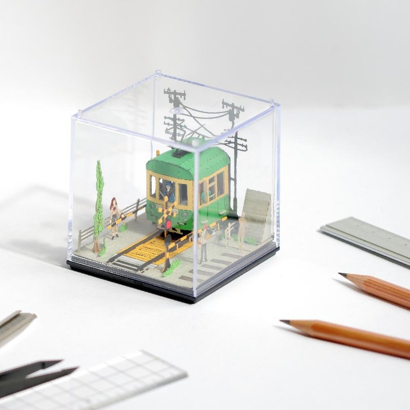 FingerART DIY紙藝術模型 日本文化系列- 湘南江之島(附展示盒)