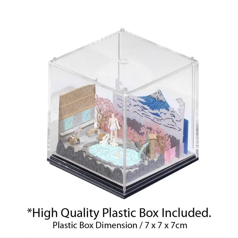 FingerART DIY Paper Art Model Japan Series-Fuji Onsen Resort (With Display Box)
