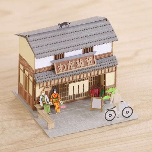 FingerART DIY紙藝術模型 日本文化系列- 雜貨店(附展示盒)