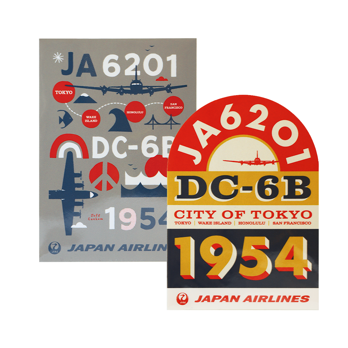 【JAL国際線就航70周年記念】JALオリジナルステッカー