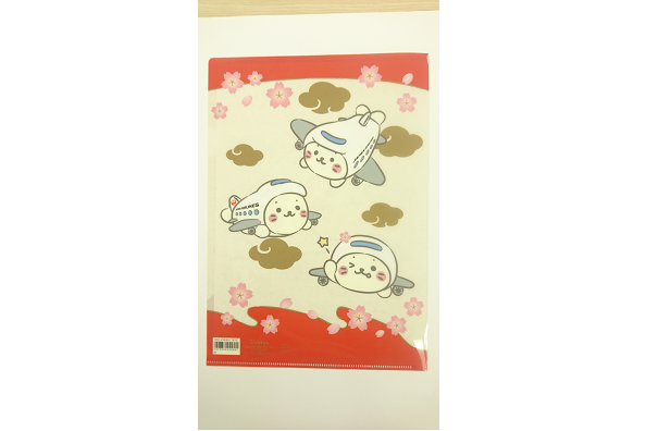 Shirotan JAL A4文件套 しろたん A4 size file 日航 文具 red 紅