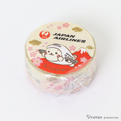 JAL Sirotan飛機紙膠紙 櫻花 sakura masking tape 日航 しろたん