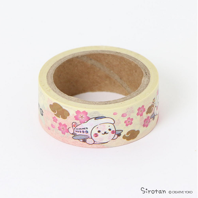 JAL Sirotan飛機紙膠紙 櫻花 sakura masking tape 日航 しろたん