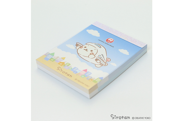 飛機造型Shirotan JAL  Memo紙 しろたん memo pad 日航 文具