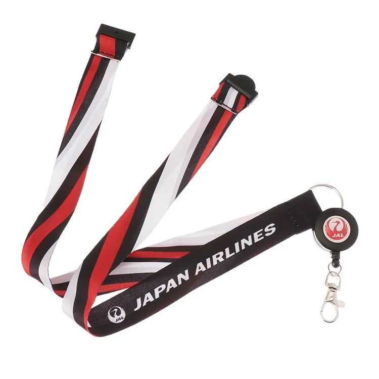 JAL Original Flight Attendant Scarf Pattern Neck Strap (with scroll)