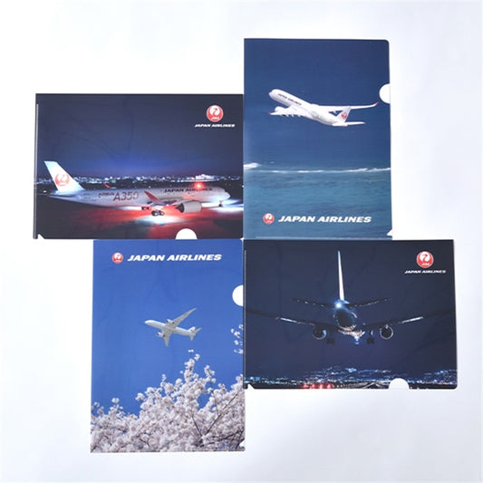 【JAL Original】A350 Clear folder set (4pcs) 
