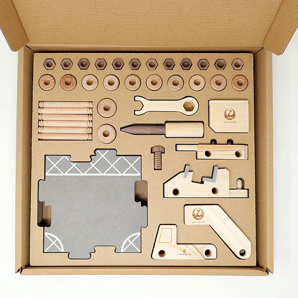[Online Pre-order] JAL I IKONIH Japan Airlines HINOKI Aircraft and Airport Vehicles Set