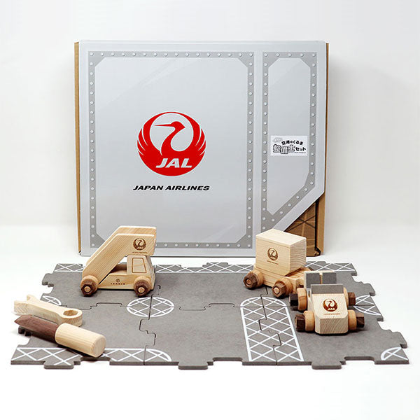 [Online Pre-order] JAL I IKONIH Japan Airlines HINOKI Aircraft and Airport Vehicles Set