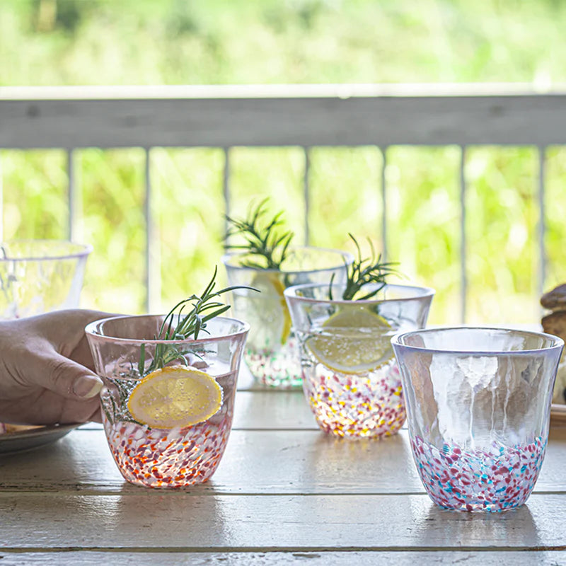 【TSUGARU VIDRO】 “SAKURA SAKURA”  Multiuse Glass Cup - Sakura and Blue Sky