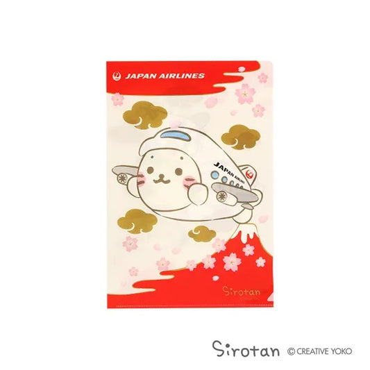 【JAL x Sirotan】JAL Sirotan A4文件套 櫻花