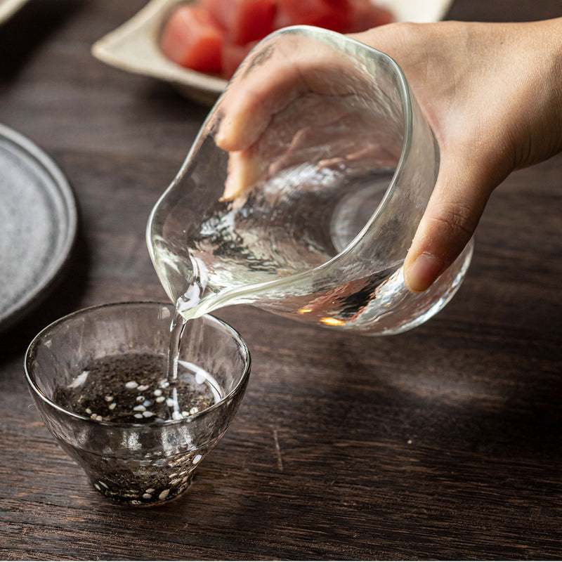 【津輕玻璃】「青森佳餚系列」玻璃清酒杯套裝