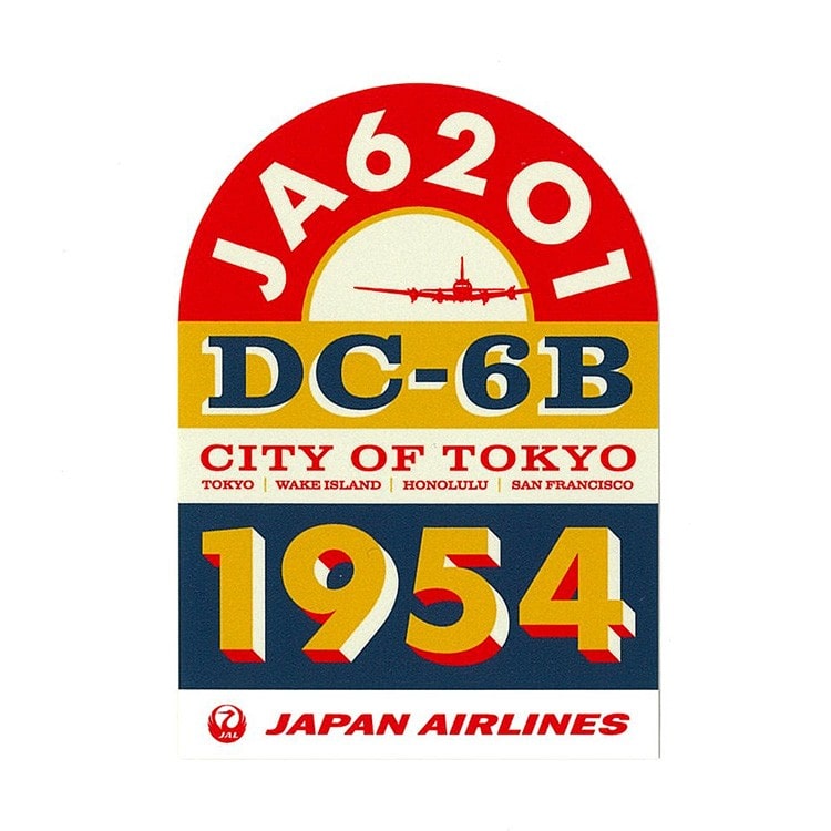 [日航國際航班服務 70 週年] JAL 原創貼紙
