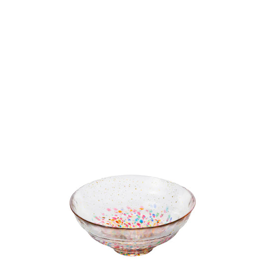 【津輕玻璃】「花火系列」金彩玻璃碗