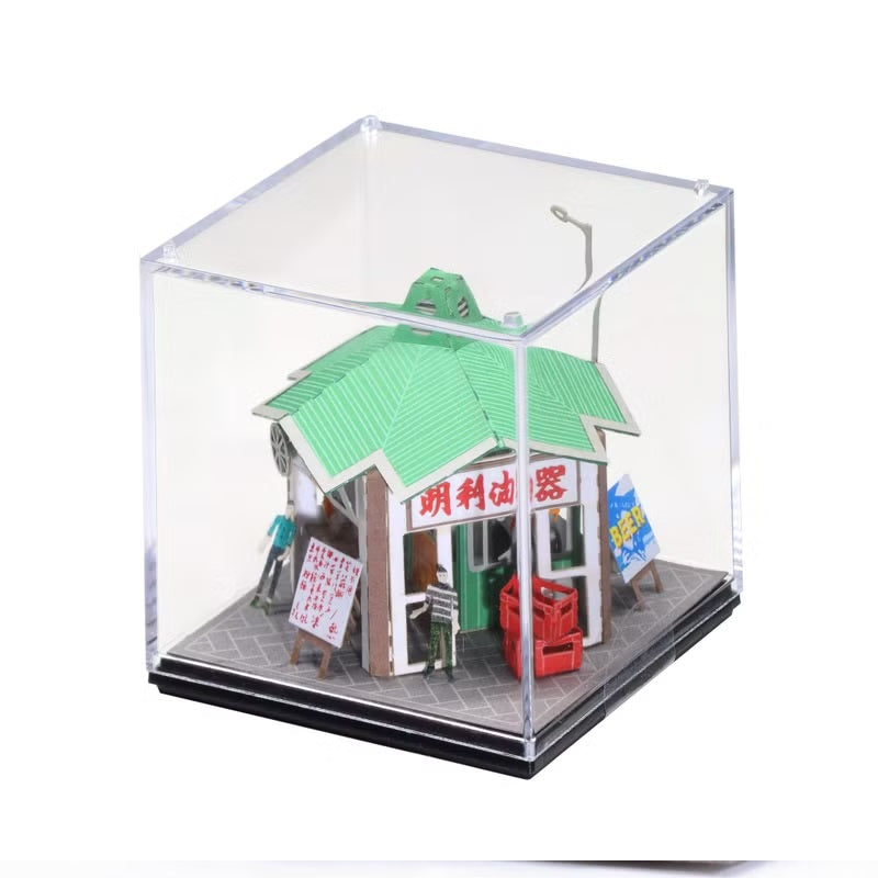 FingerART DIY紙藝術模型 香港文化系列-冬菇亭 （附展示盒）