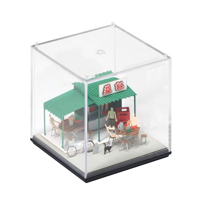 FingerART DIY紙藝術模型 香港文化系列-大牌檔 （附展示盒）