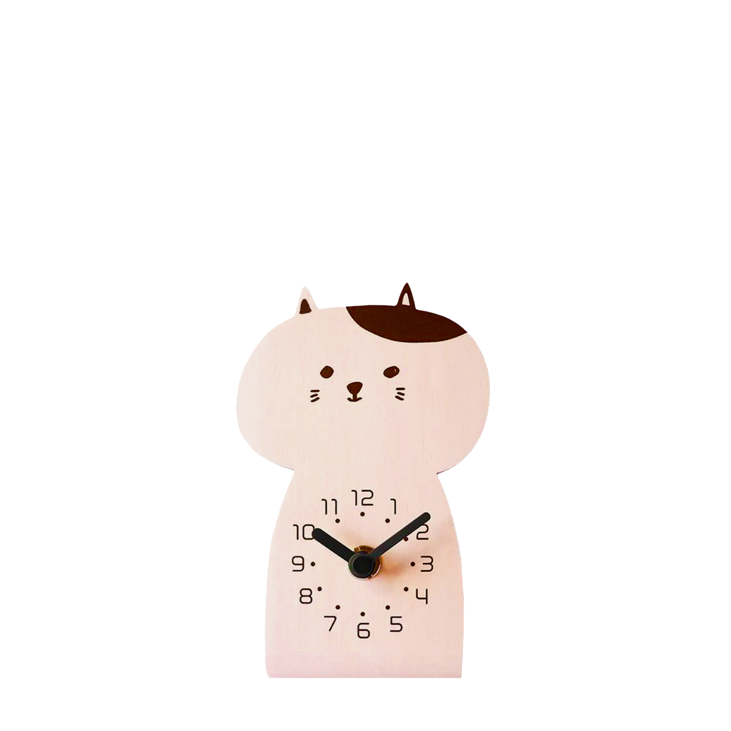 【福井県】ヤマト工芸木製手芸猫時計