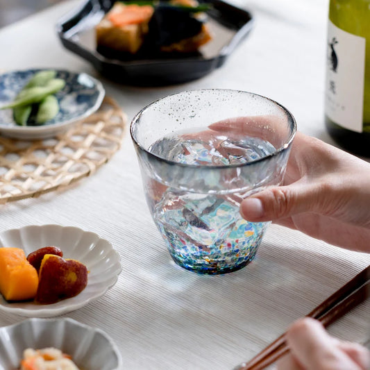 【津輕玻璃】「祭典系列」金彩玻璃杯