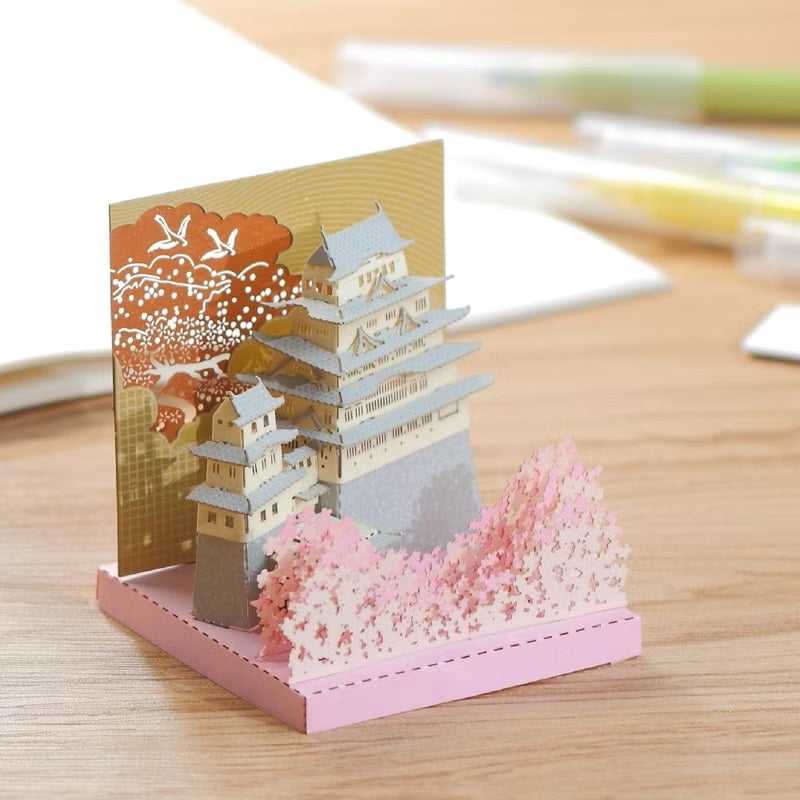 FingerART DIY紙藝術模型 日本文化系列- 姫路城（附展示盒）