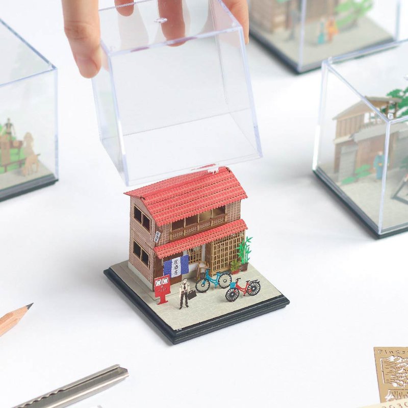 FingerART DIY紙藝術模型 日本文化系列- 居酒屋（附展示盒）