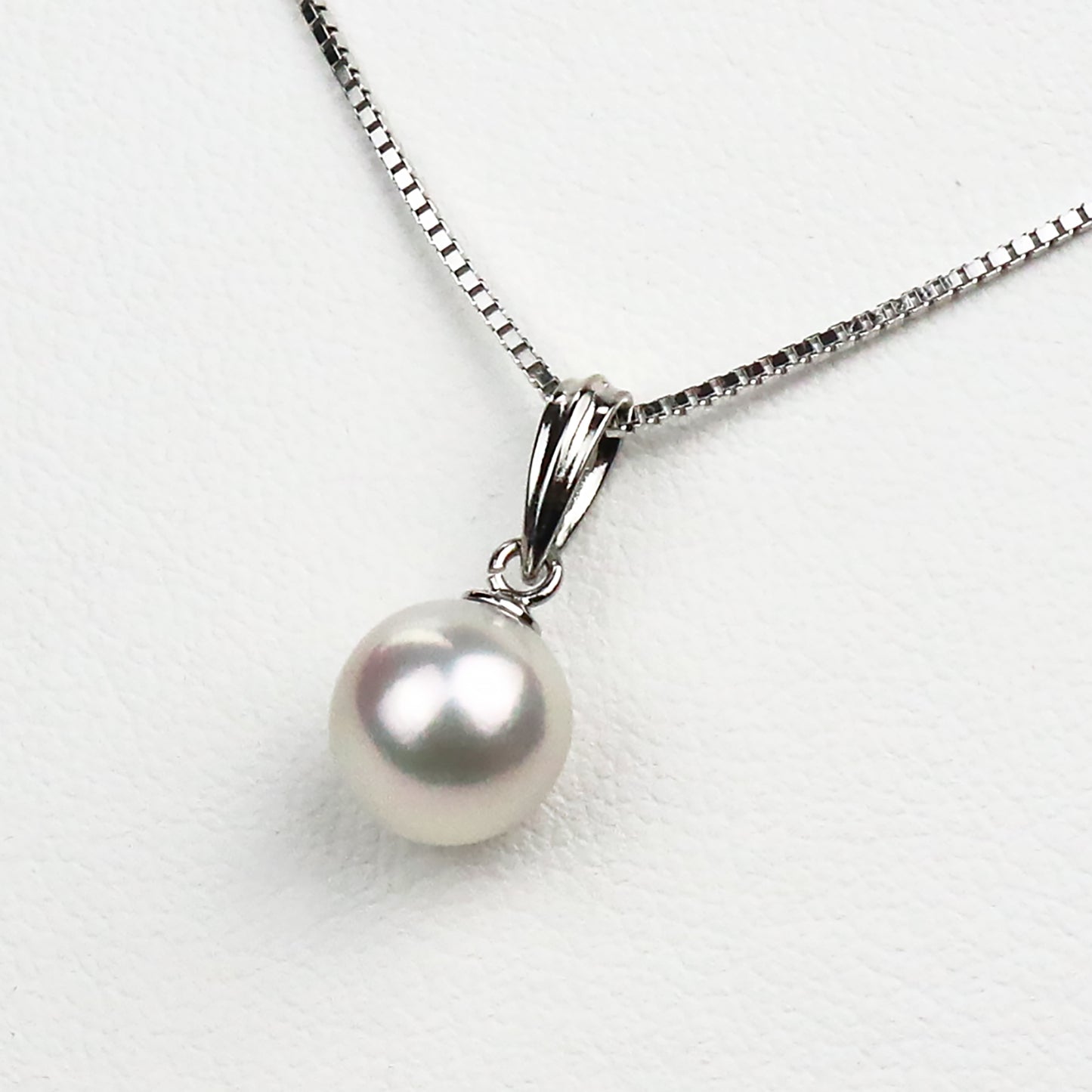 【Ehime Prefecture】Hanadama Pearl Pendant Necklace 8.0-8.5mm