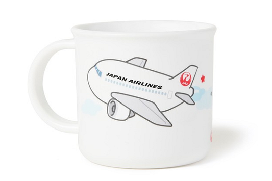 JAL 飛機造型兒童塑膠水杯 日本製 made in Japan plane cup babies 嬰兒用品 餐具 cutlery for kids JAL Original 日航原創